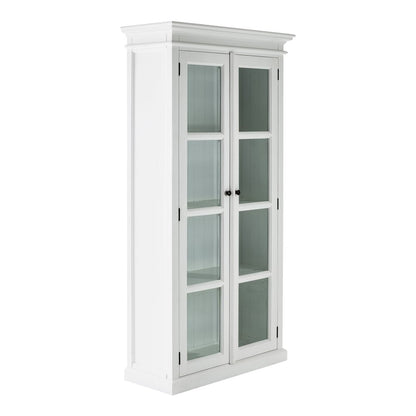 39" White Solid Wood Accent Cabinet With Two Doors HomeRoots