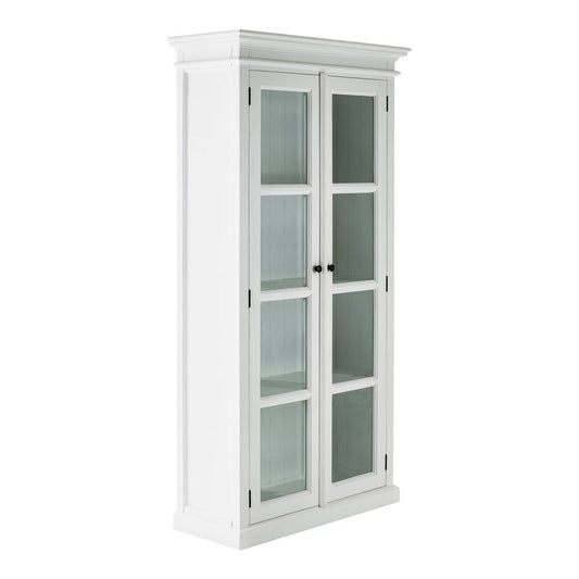 39" White Solid Wood Accent Cabinet With Two Doors HomeRoots