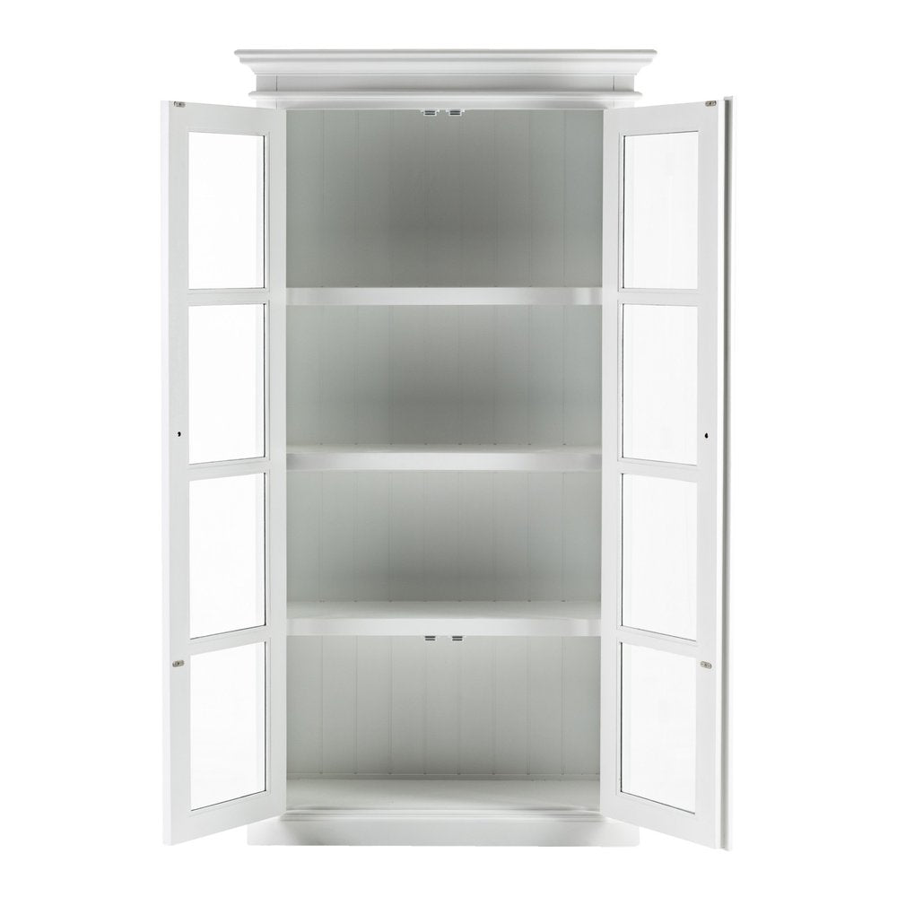 39" White Solid Wood Accent Cabinet With Two Doors HomeRoots