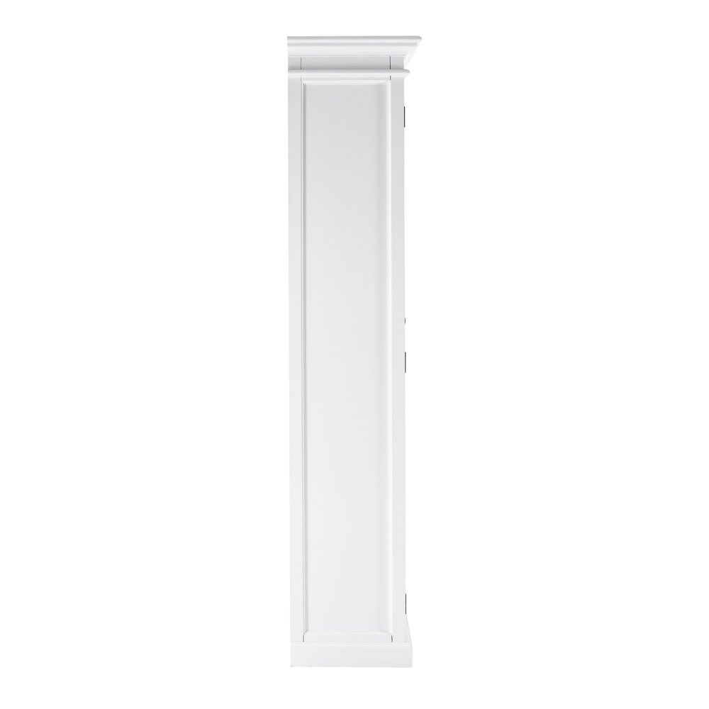 39" White Solid Wood Accent Cabinet With Two Doors HomeRoots