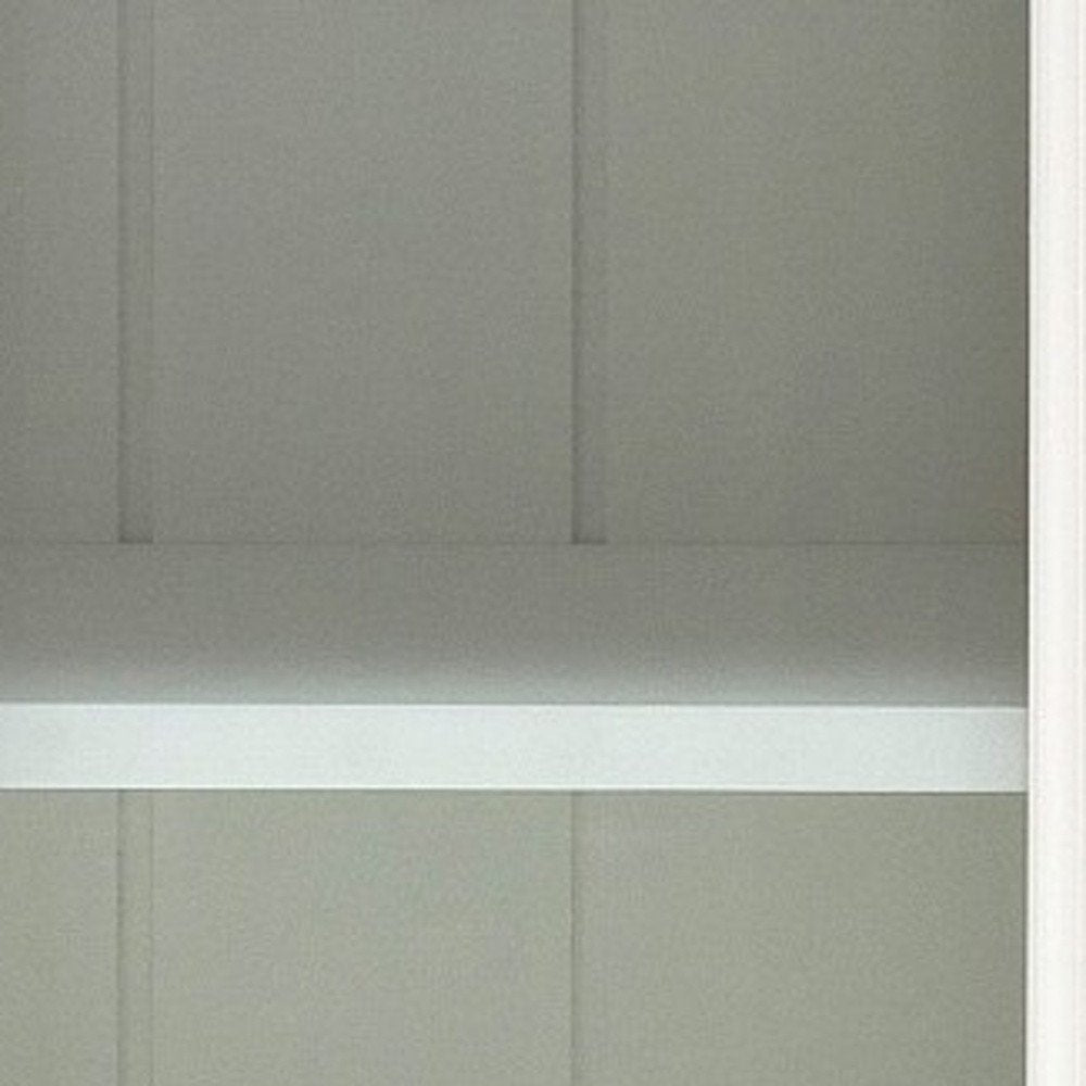 Classic White Two Level Storage Cabinet HomeRoots