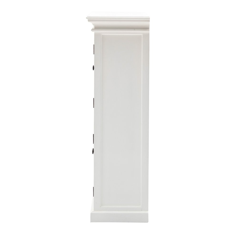 Classic White Two Level Storage Cabinet HomeRoots