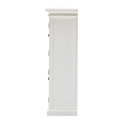 Classic White Two Level Storage Cabinet HomeRoots