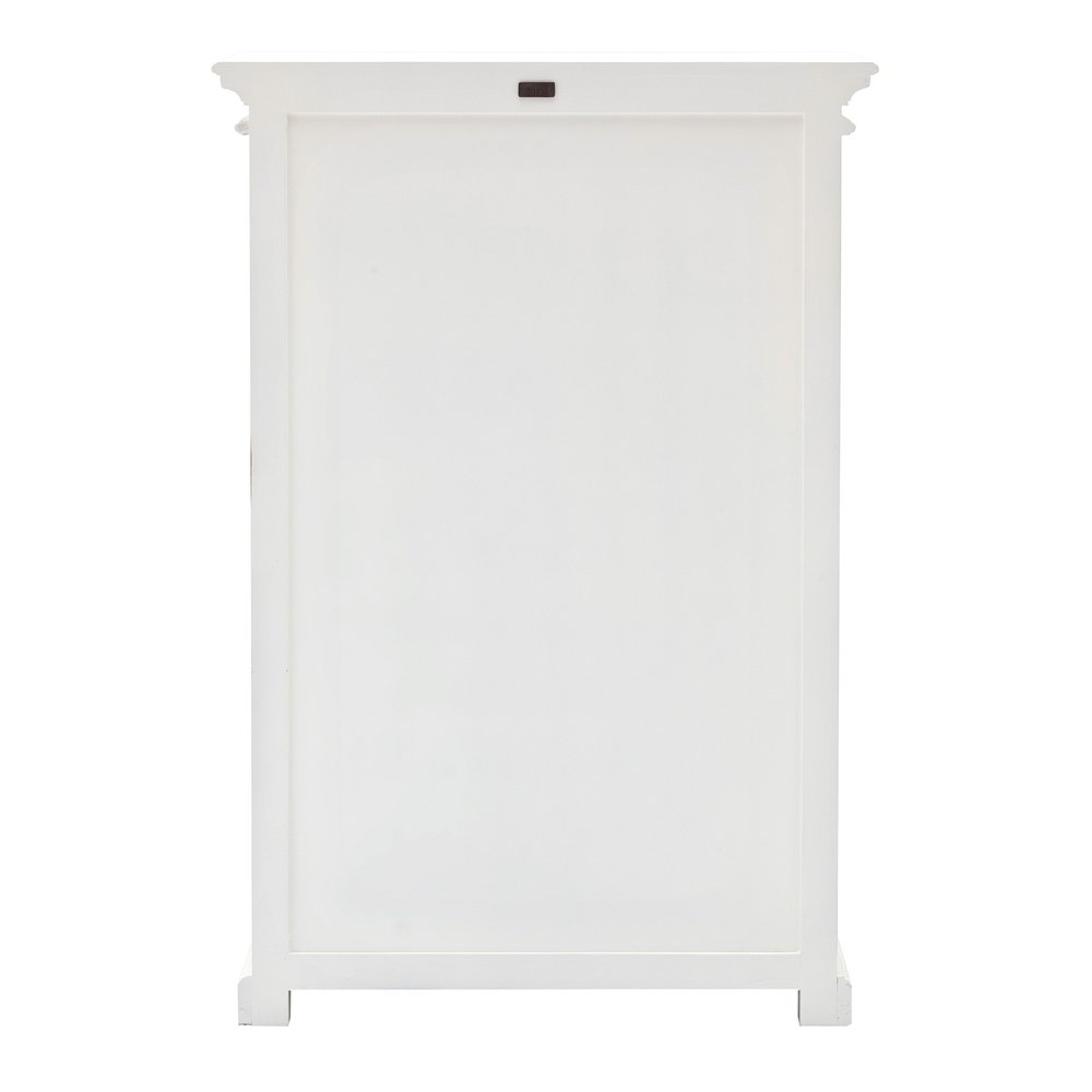 Classic White Two Level Storage Cabinet HomeRoots