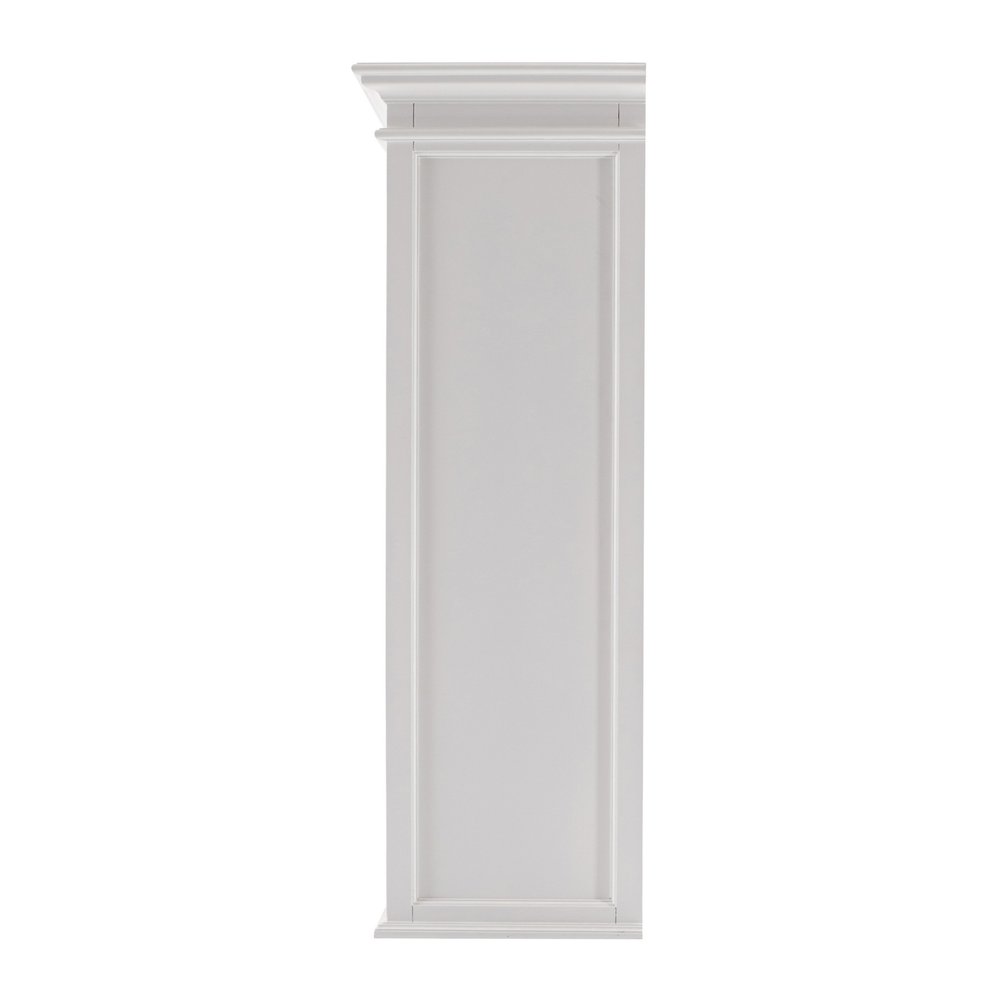 71" White Dining Hutch With Twelve Shelves And Three Drawers — view 8