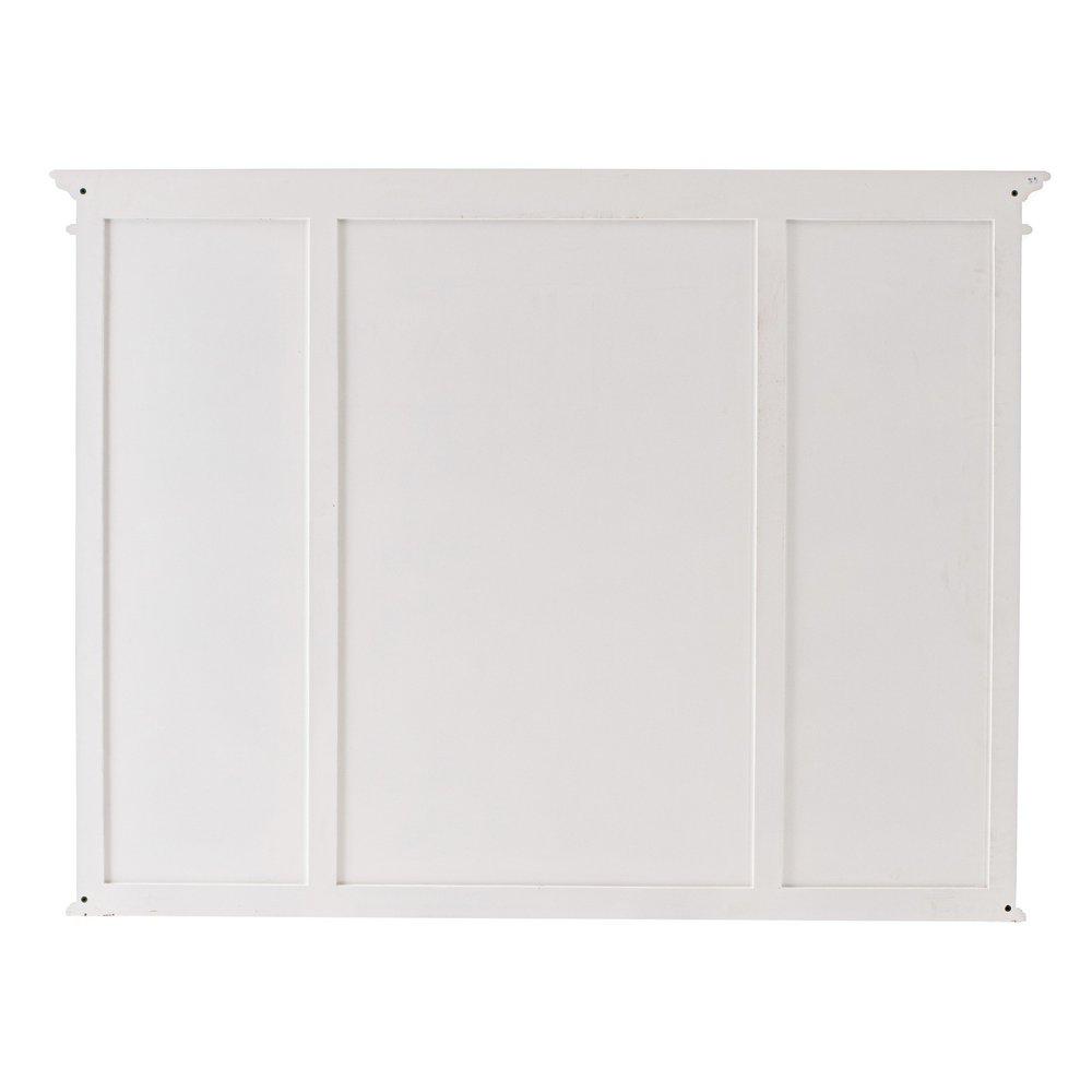 71" White Dining Hutch With Twelve Shelves And Three Drawers — view 9
