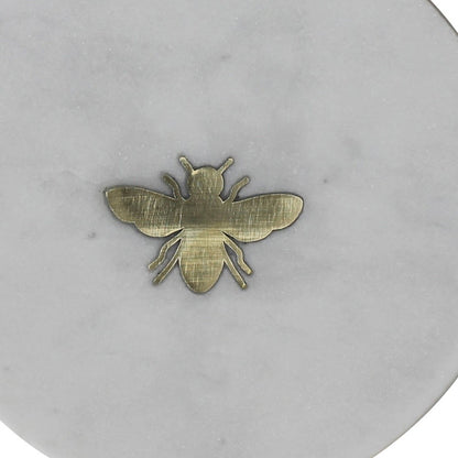 Bumble Bee Inlay Marble Serving Tray