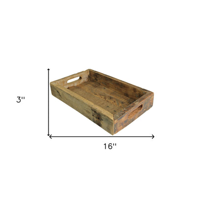 Petite Wooden Block Serving Tray