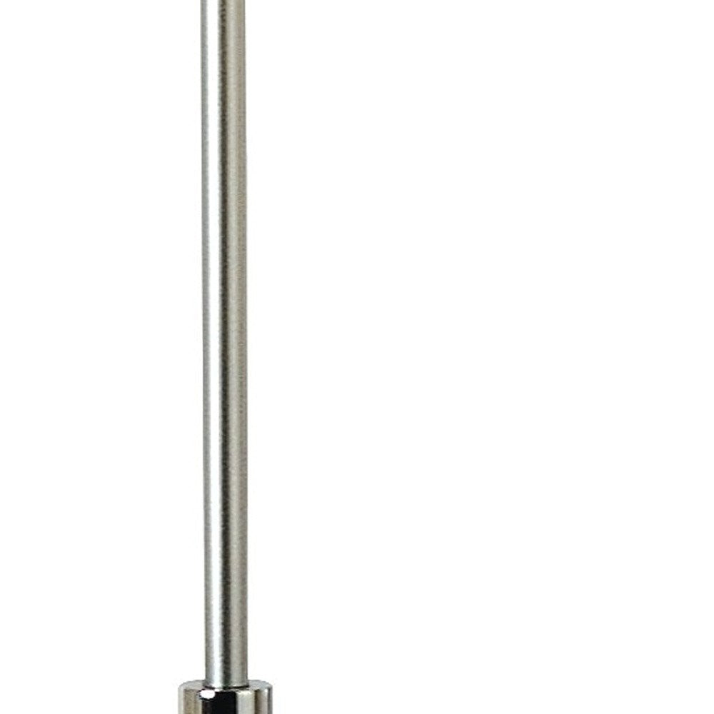 62" Floor Lamp With White Fabric Empire Shade HomeRoots