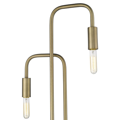 63" Two Light Torchiere Floor Lamp HomeRoots