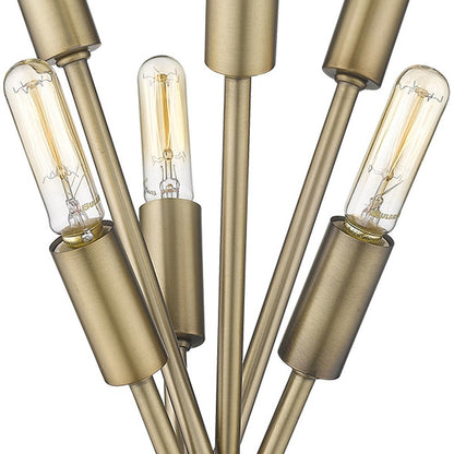 60" Six Light Torchiere Floor Lamp HomeRoots
