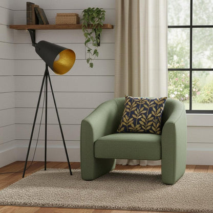 61" Tripod Floor Lamp With Gray Metal Cone Shade HomeRoots