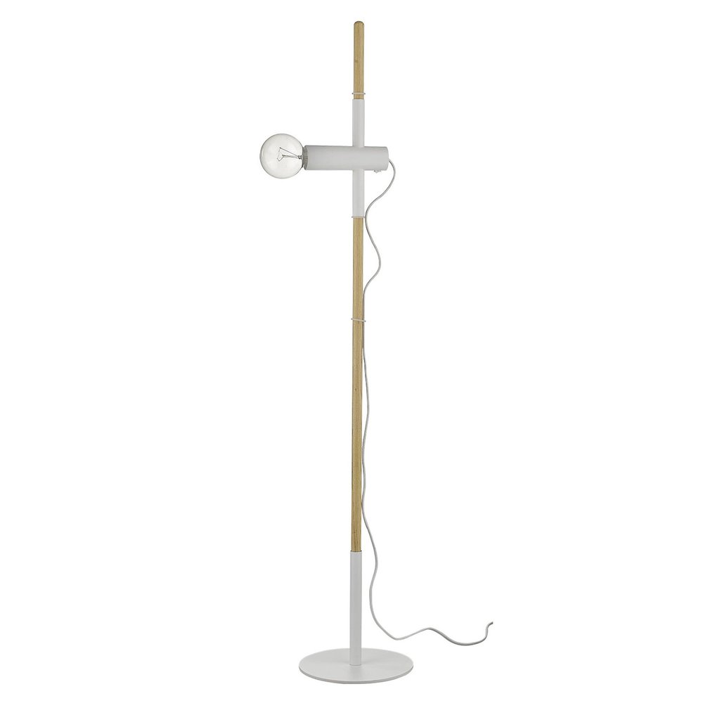 55" Brown And White Reading Floor Lamp — view 2