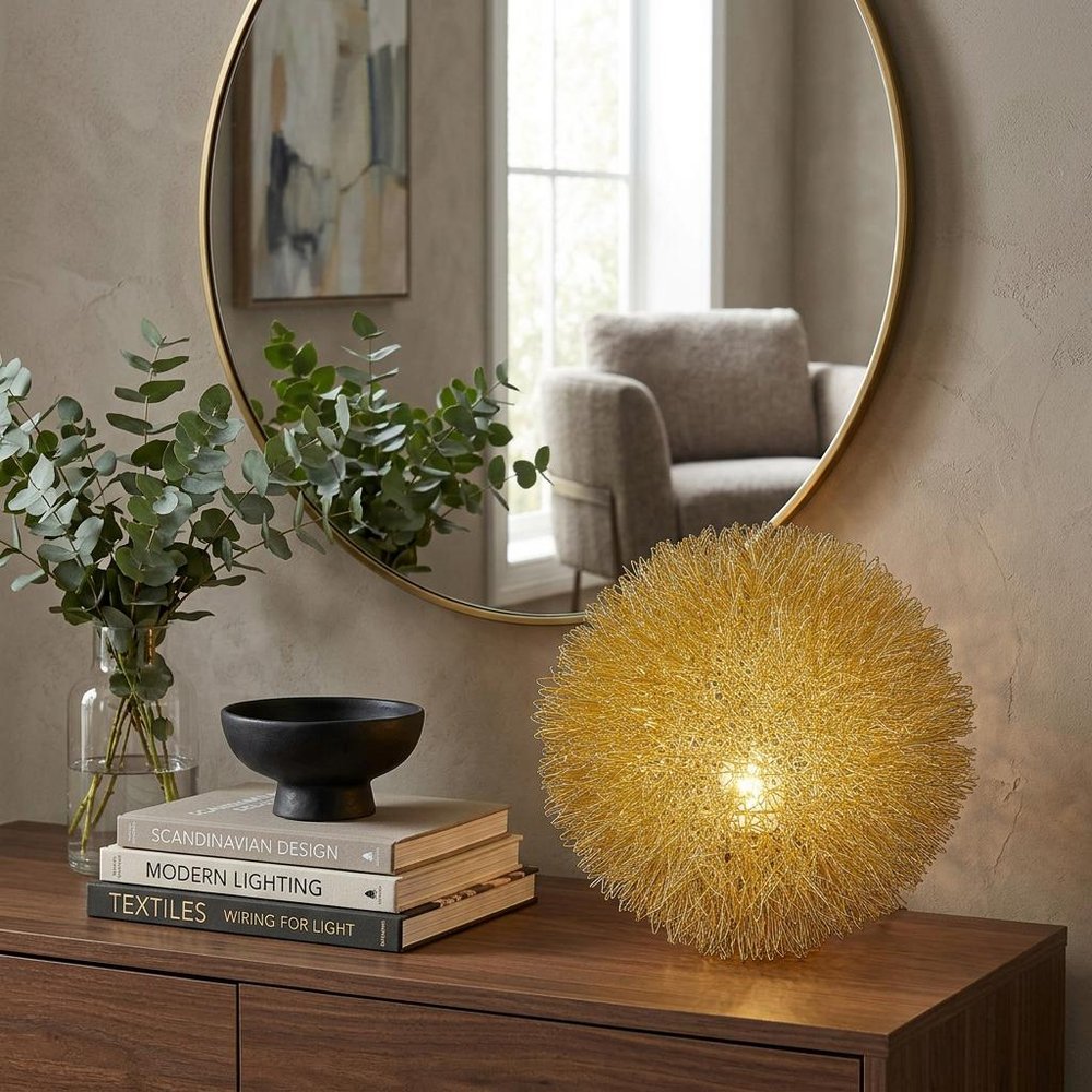 Luminary 1-Light Rose Gold 15" Accent Lamp HomeRoots