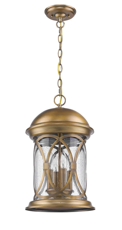 Lincoln 4-Light Antique Brass Hanging Light - FurniFindUSA