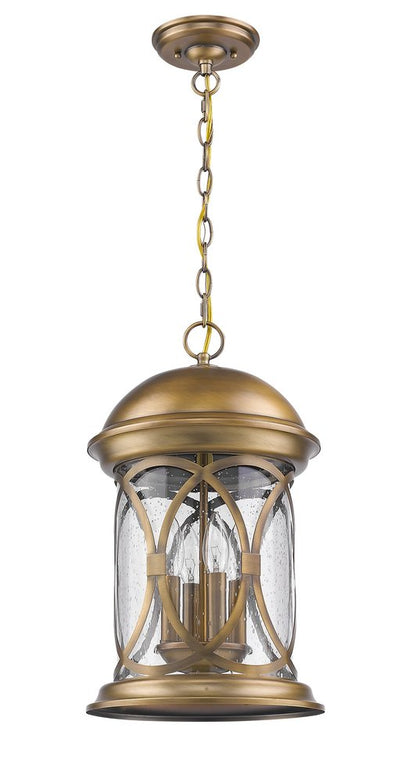 Lincoln 4-Light Antique Brass Hanging Light HomeRoots