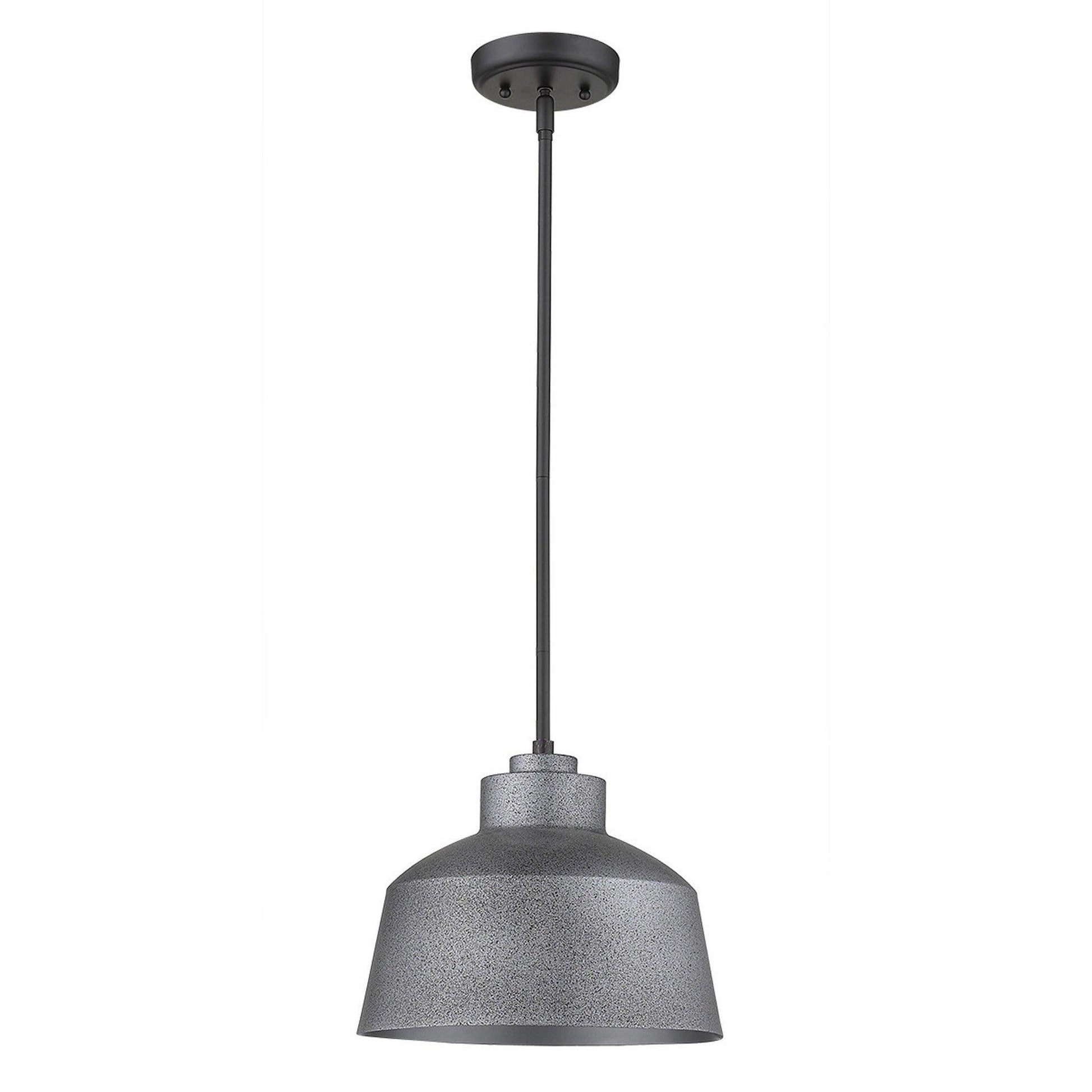 Barnes 1-Light Gray Convertible Pendant - FurniFindUSA