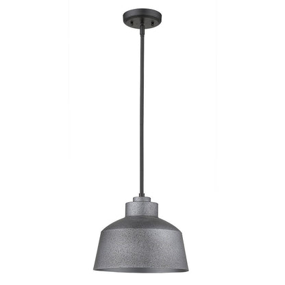 Barnes 1-Light Gray Convertible Pendant HomeRoots