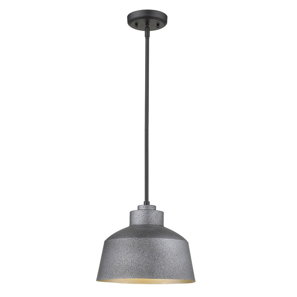Barnes 1-Light Gray Convertible Pendant HomeRoots