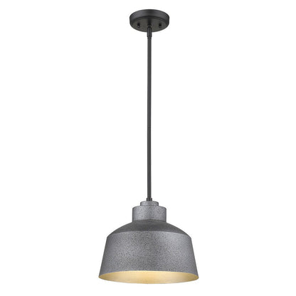 Barnes 1-Light Gray Convertible Pendant HomeRoots