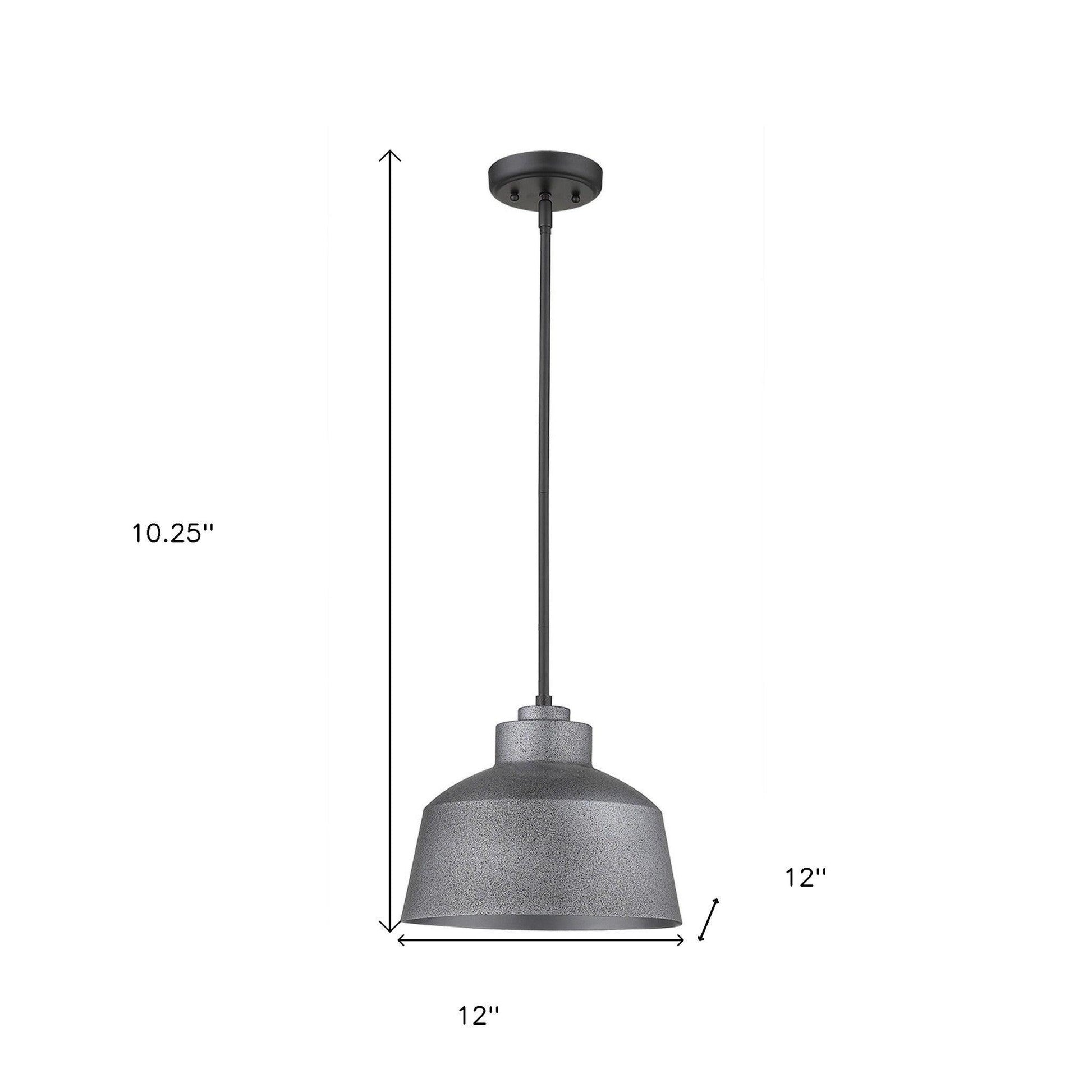 Barnes 1-Light Gray Convertible Pendant - FurniFindUSA