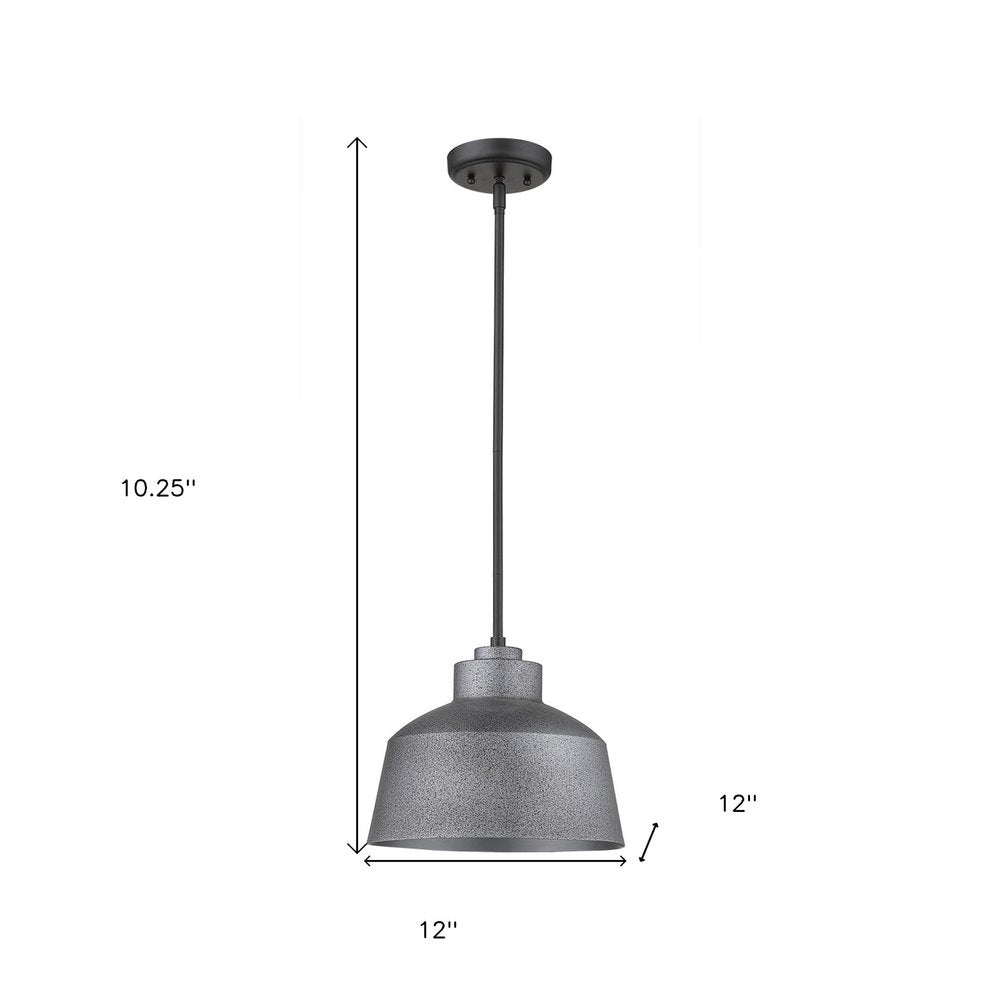 Barnes 1-Light Gray Convertible Pendant HomeRoots
