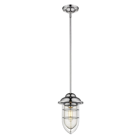 Silver Teardrop Shape Pendant Light HomeRoots