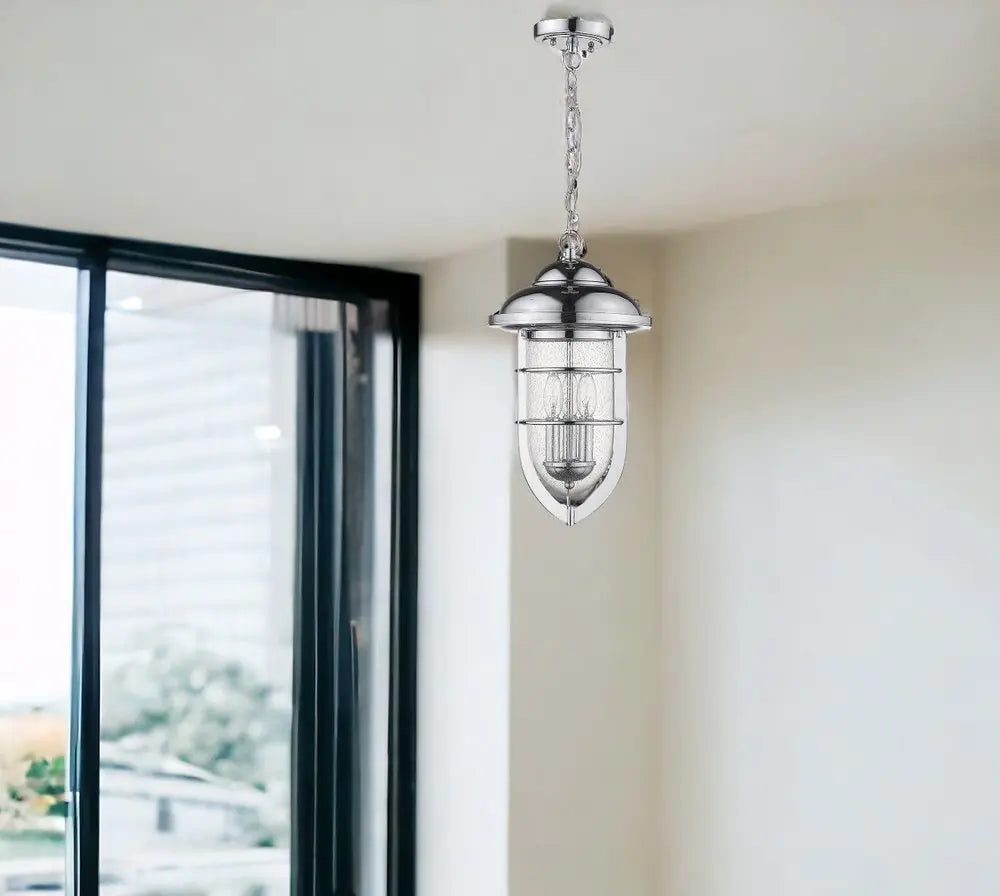 Dylan 3-Light Chrome Hanging Lantern HomeRoots