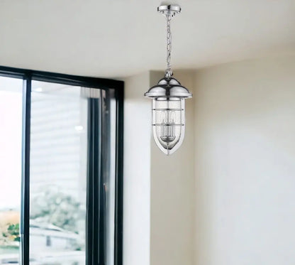 Dylan 3-Light Chrome Hanging Lantern HomeRoots