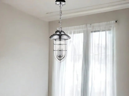 Dylan 3-Light Chrome Hanging Lantern HomeRoots