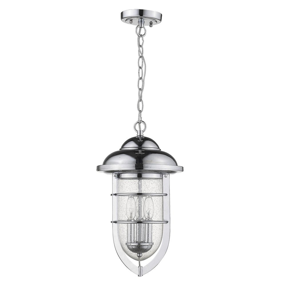 Dylan 3-Light Chrome Hanging Lantern — view 1