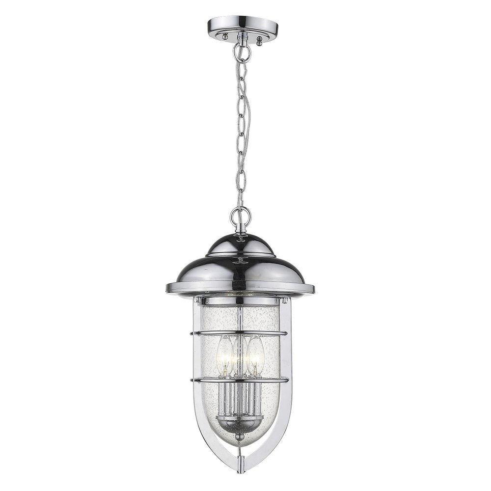 Dylan 3-Light Chrome Hanging Lantern — view 3