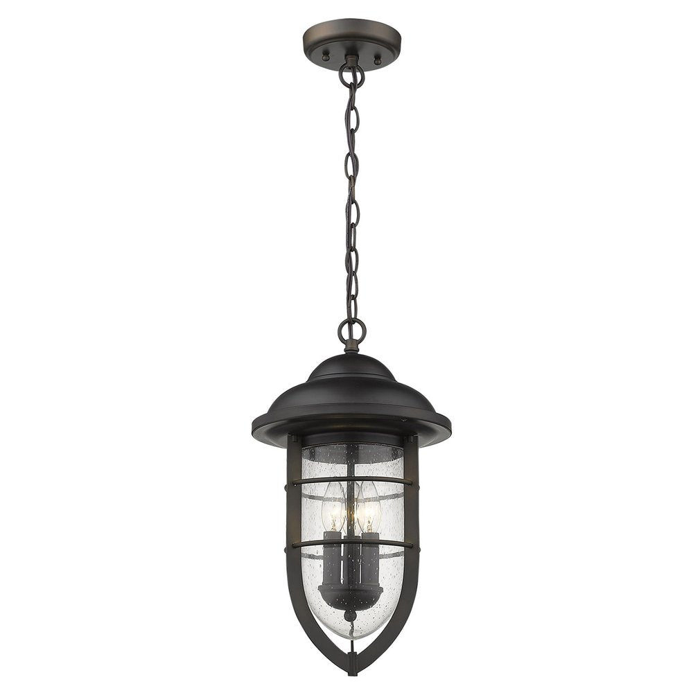 Dylan 3-Light Oil-Rubbed Bronze Hanging Lantern — view 4