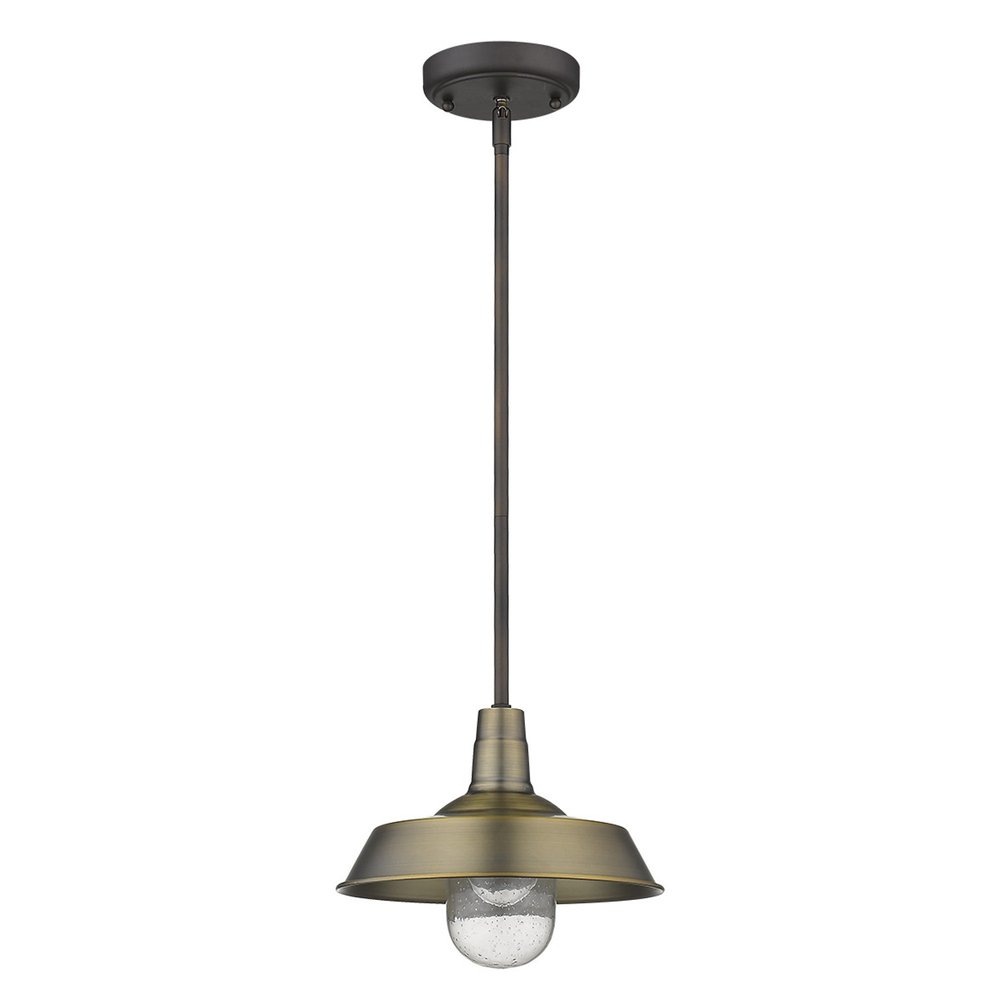 Brushed Gold Shallow Plate Adjustable Pendant Light HomeRoots