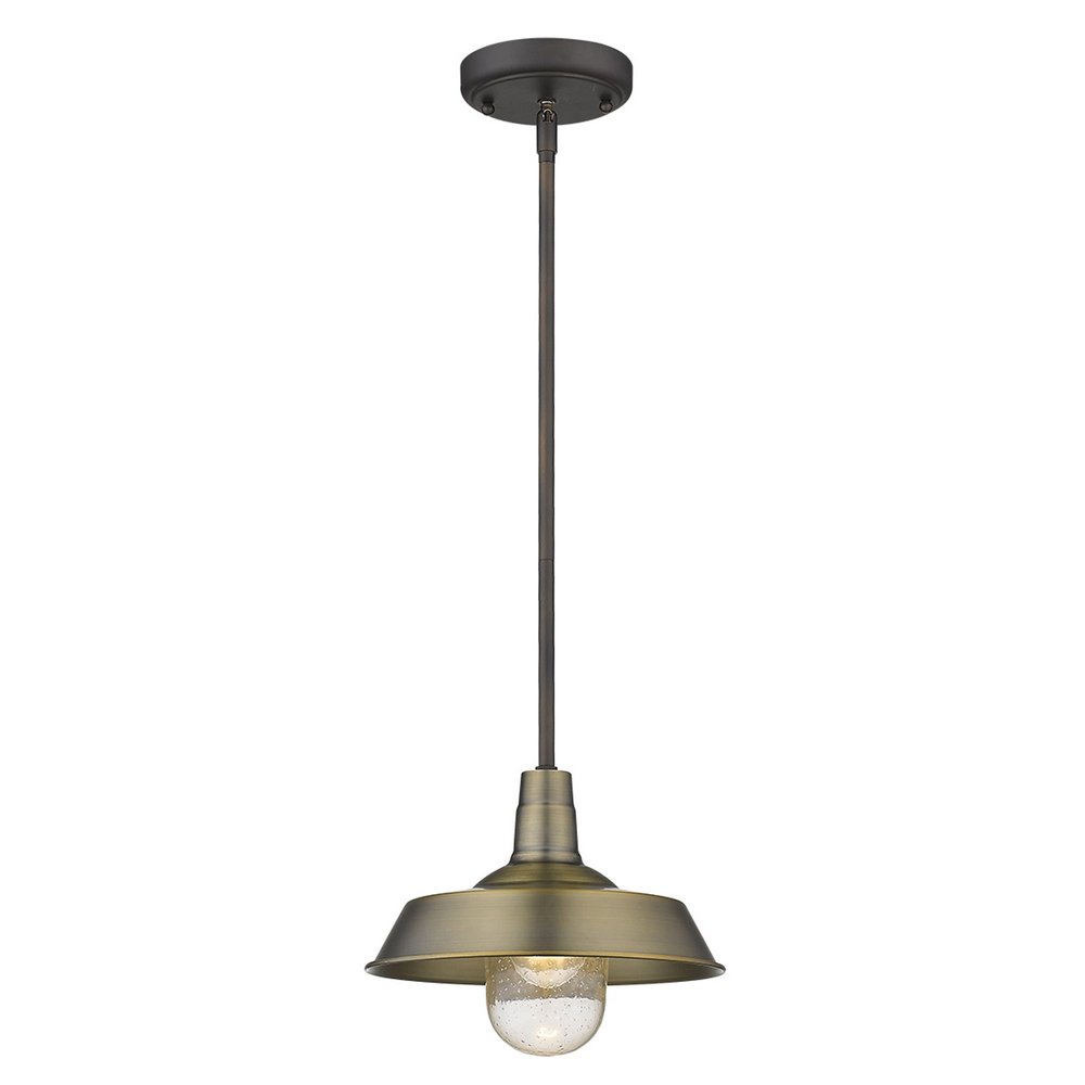 Brushed Gold Shallow Plate Adjustable Pendant Light HomeRoots
