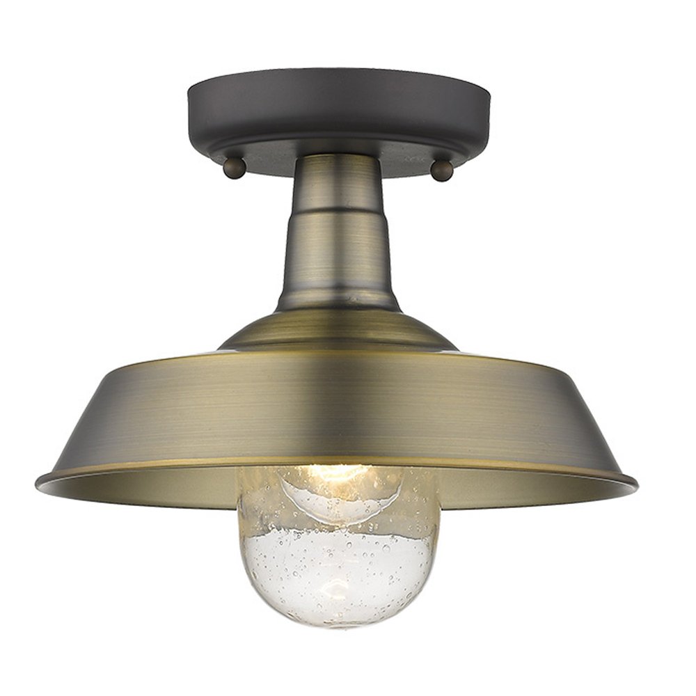 Brushed Gold Shallow Plate Adjustable Pendant Light HomeRoots