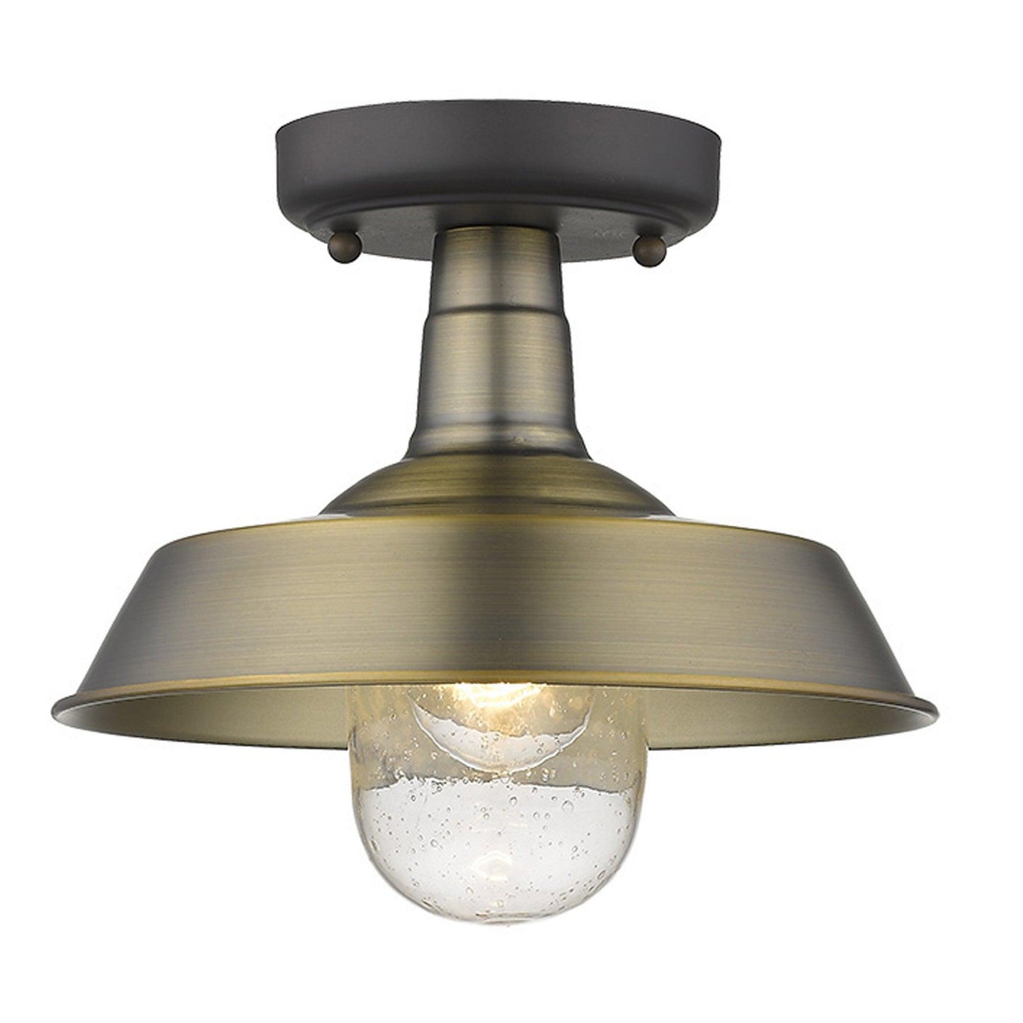 Brushed Gold Shallow Plate Adjustable Pendant Light - FurniFindUSA