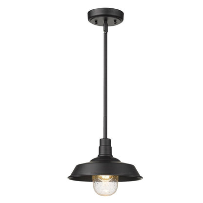 Matte Black Shallow Plate Adjustable Pendant Light HomeRoots