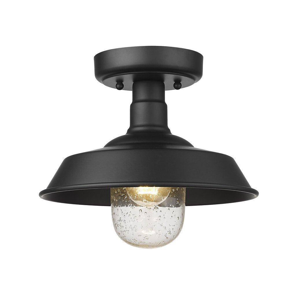 Matte Black Shallow Plate Adjustable Pendant Light HomeRoots