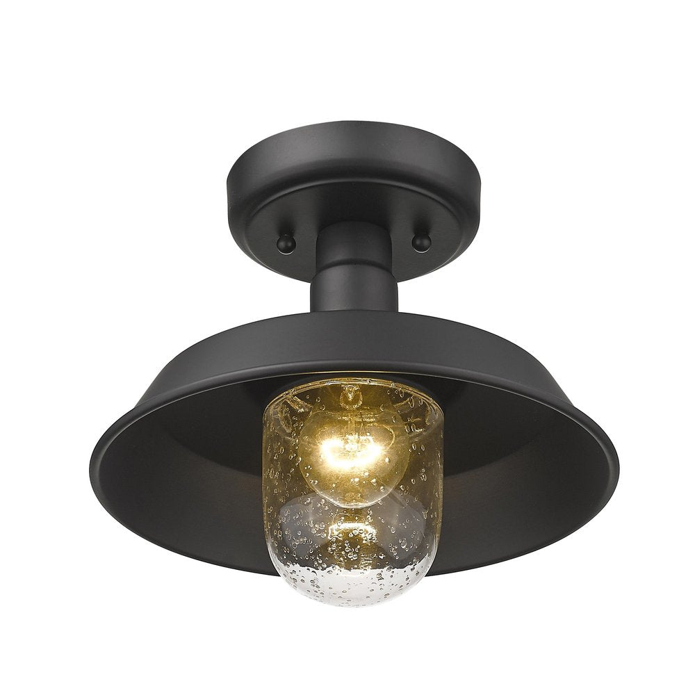 Matte Black Shallow Plate Adjustable Pendant Light HomeRoots