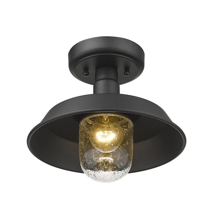 Matte Black Shallow Plate Adjustable Pendant Light HomeRoots