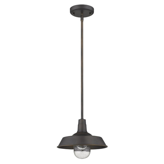 Antique Bronze Shallow Plate Adjustable Pendant Light HomeRoots
