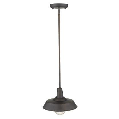 Antique Bronze Shallow Plate Adjustable Pendant Light HomeRoots
