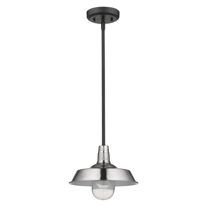 Silver Shallow Plate Adjustable Pendant Light HomeRoots
