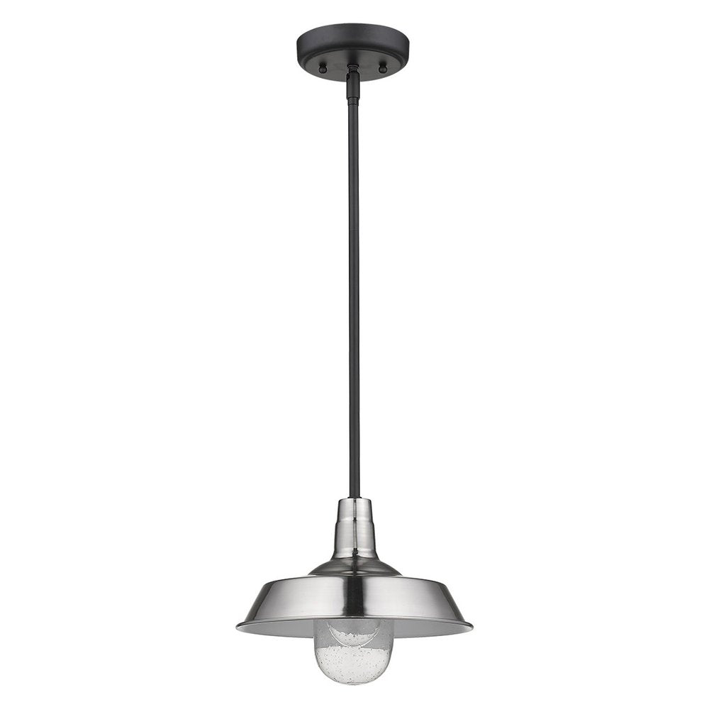 Silver Shallow Plate Adjustable Pendant Light — view 1