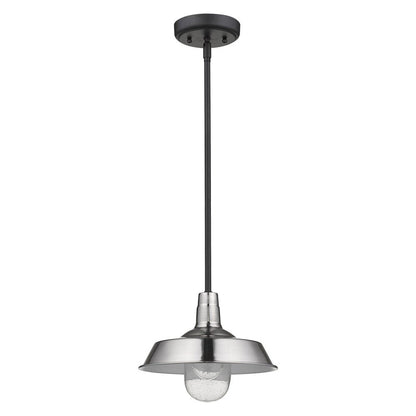 Silver Shallow Plate Adjustable Pendant Light HomeRoots