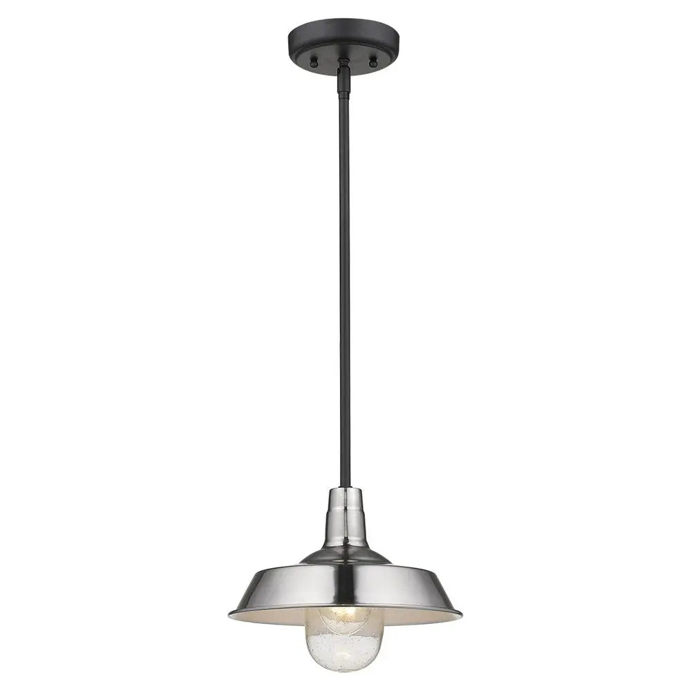 Silver Shallow Plate Adjustable Pendant Light HomeRoots