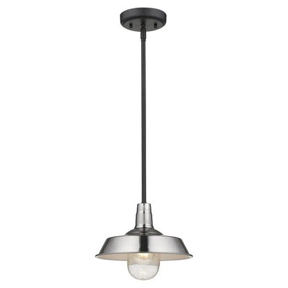Silver Shallow Plate Adjustable Pendant Light HomeRoots