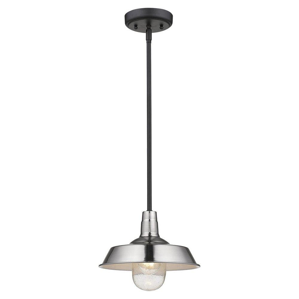 Silver Shallow Plate Adjustable Pendant Light — view 2