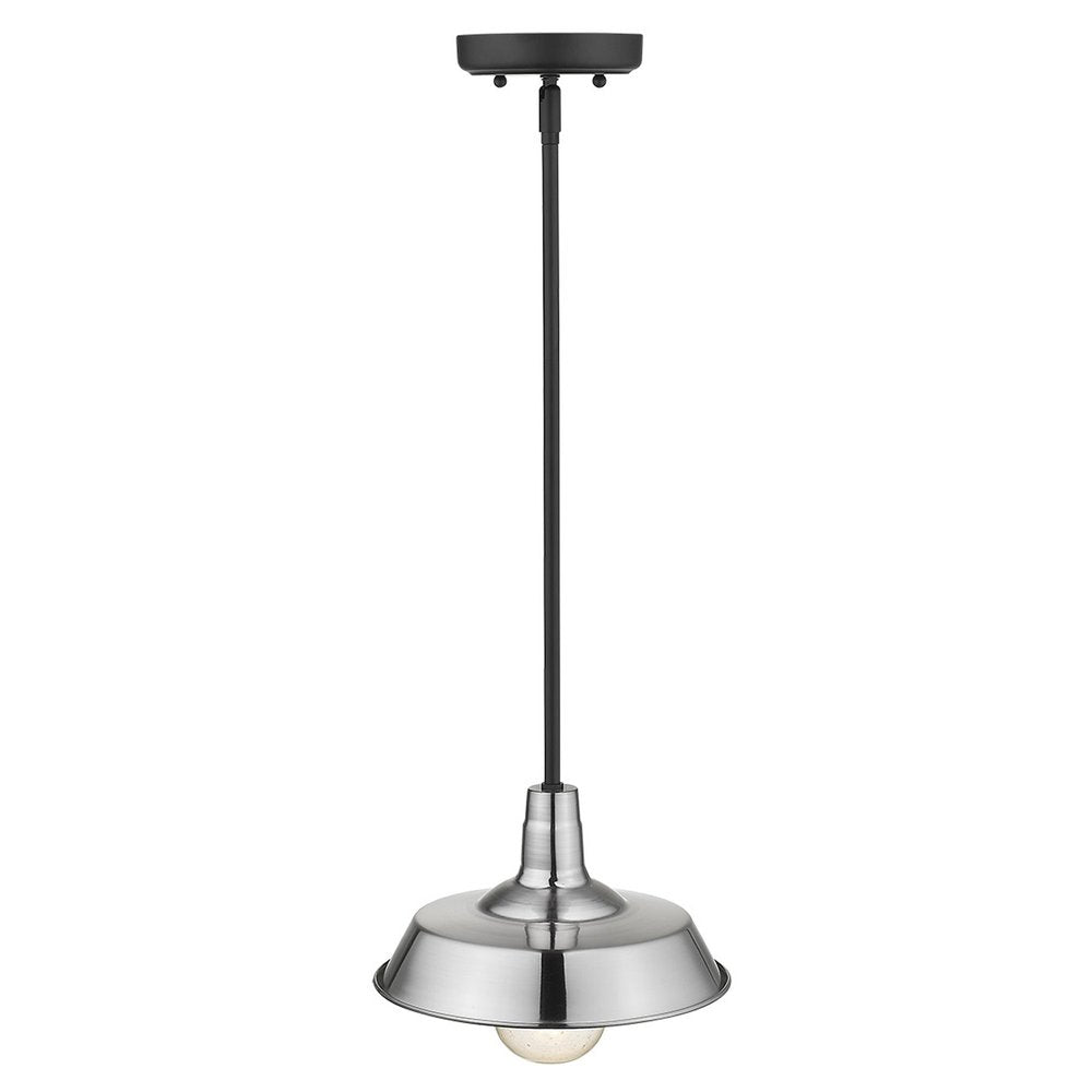 Silver Shallow Plate Adjustable Pendant Light HomeRoots